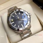 Swiss Clone TagHeuer Aquaracer Calibre 5 Watch Stainless Steel Gray Face_th.jpg
